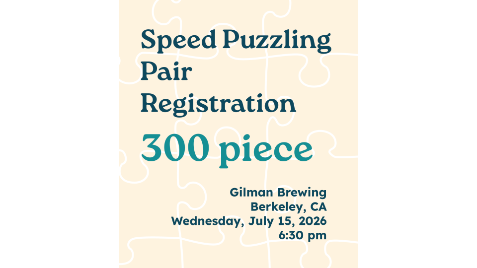 7.15.26 - 300 Piece Pairs Registration Gilman Brewing 6:30pm