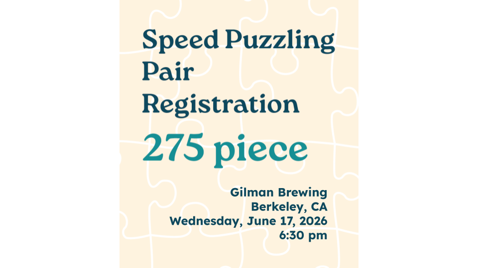 6.17.26 - 275 Piece Pairs Registration Gilman Brewing 6:30pm