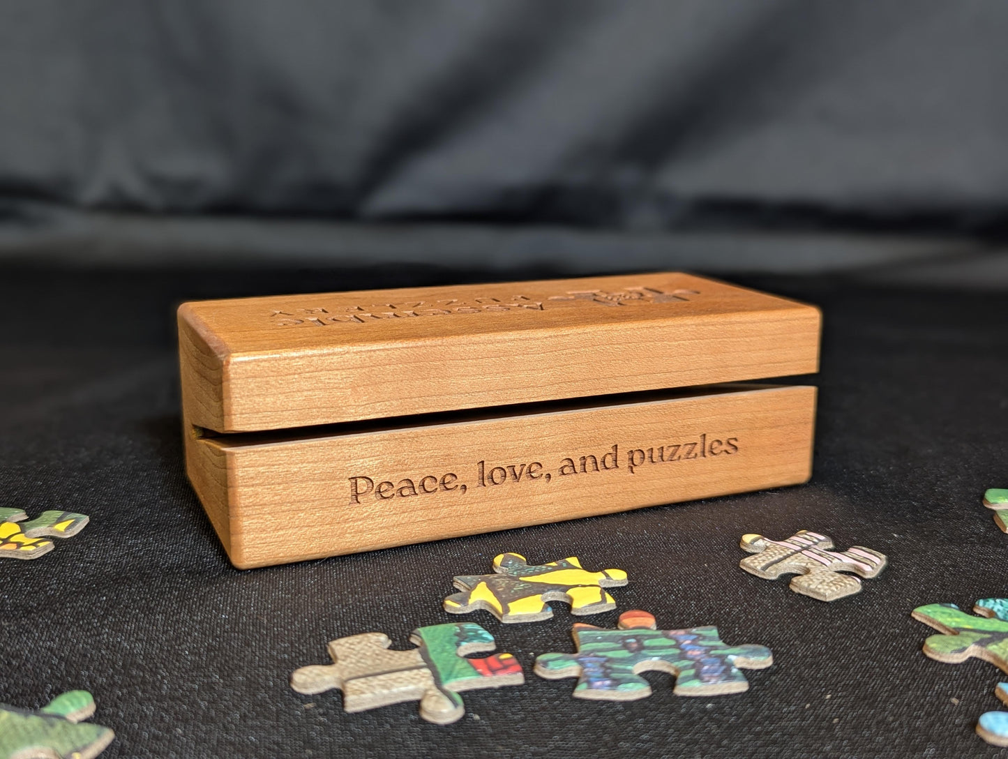 Wooden Puzzle Box Top Holder
