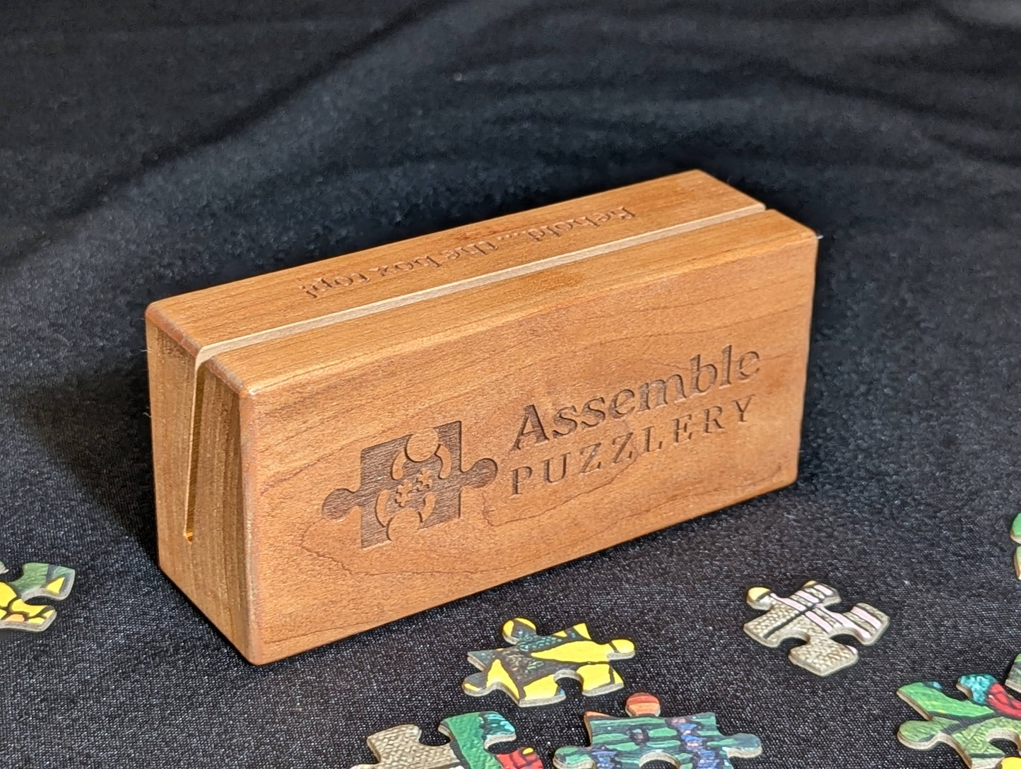 Wooden Puzzle Box Top Holder