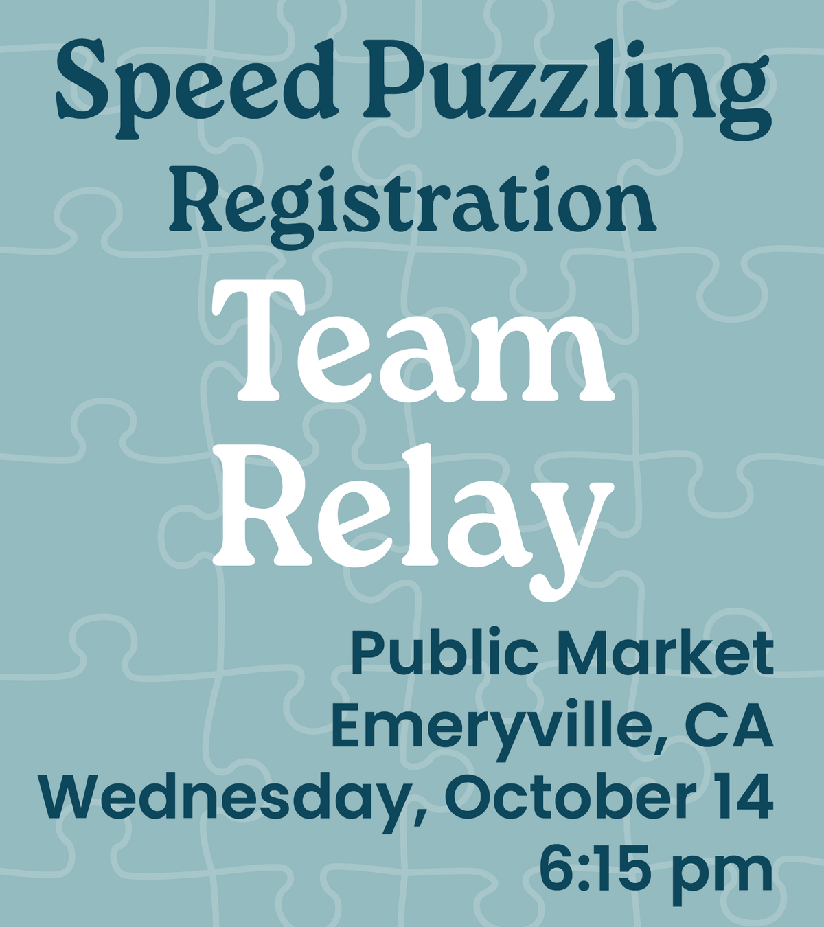 10.14.26 - Team Relay Registration Public Market 6:15pm